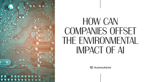 How can companies offset the environmental impact of AI